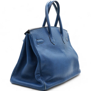 Togo Birkin 35 Bleu Brighton