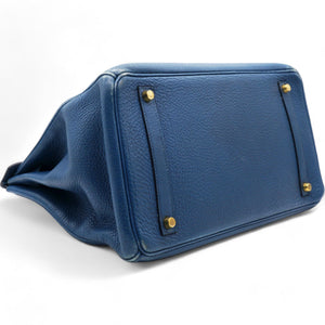 Togo Birkin 35 Bleu Brighton