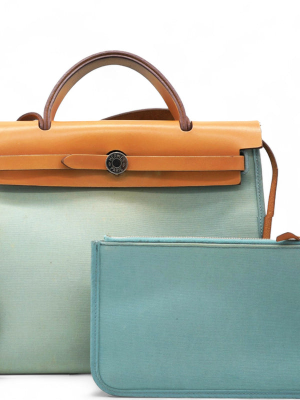 Toile Officier Barenia Herbag Zip PM 31 Ciel Natural