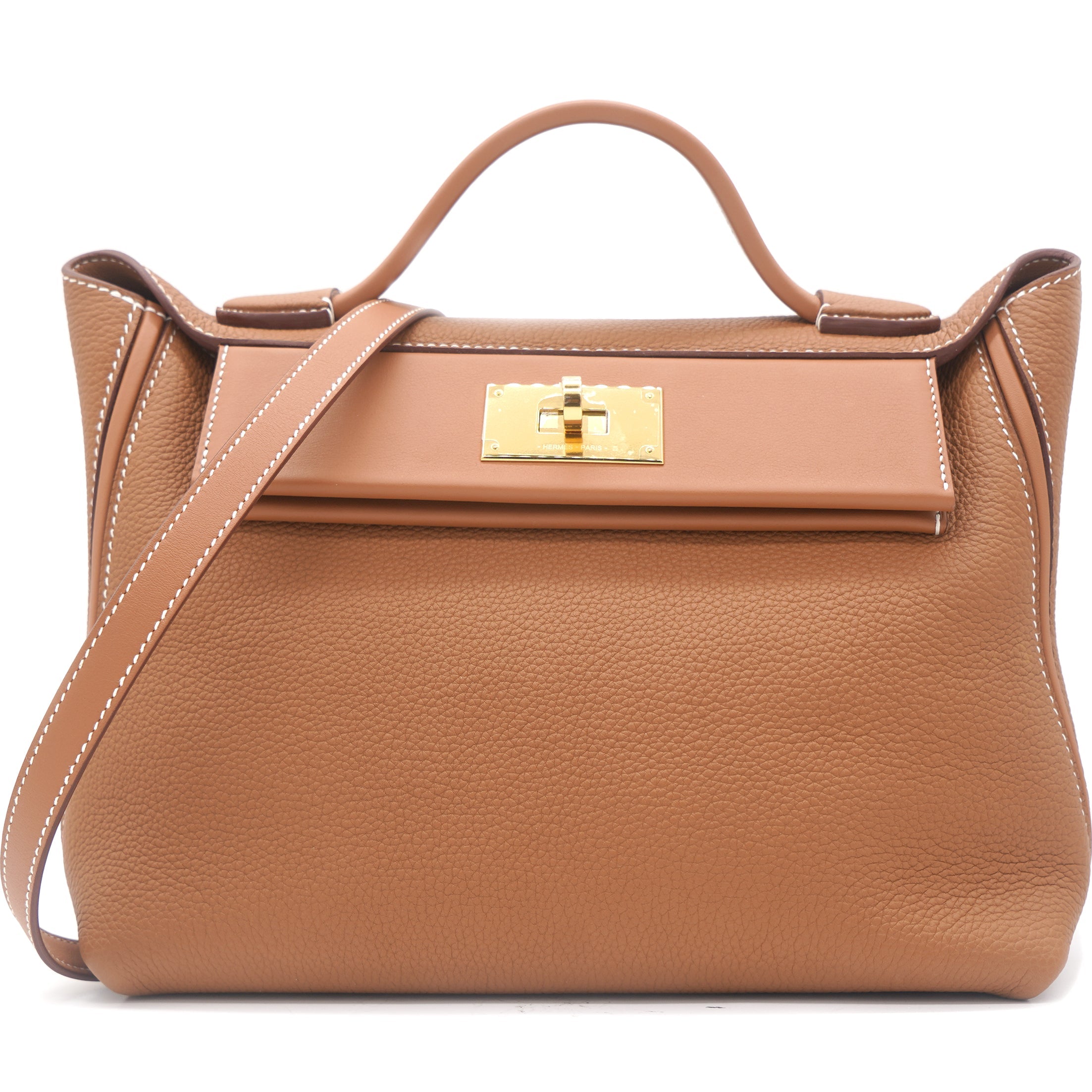 Togo and Swift Leather 24/24 35 Bag Gold 37