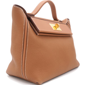Togo and Swift Leather 24/24 35 Bag Gold 37