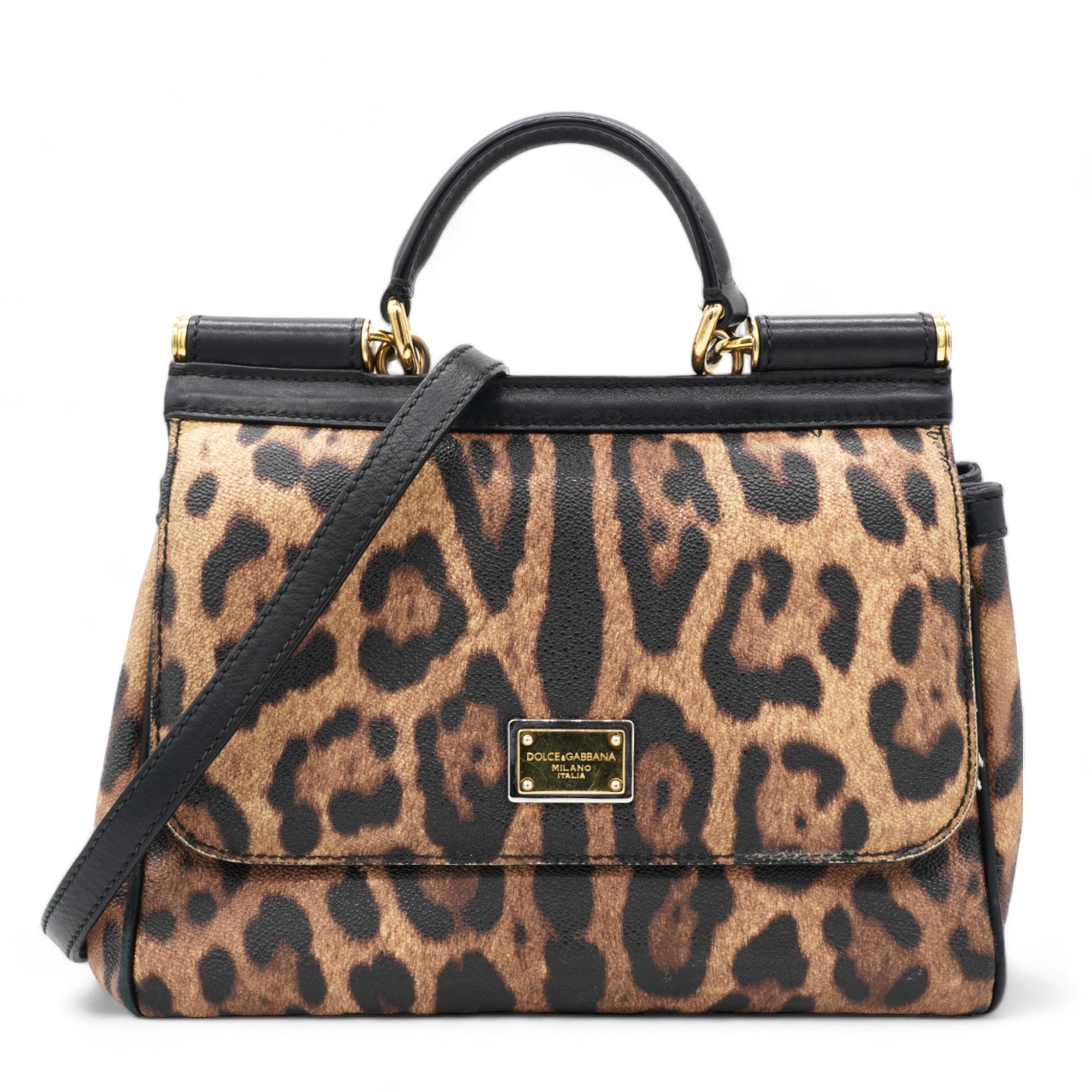 Leo Crepe Medium Miss Sicily Satchel Naturale