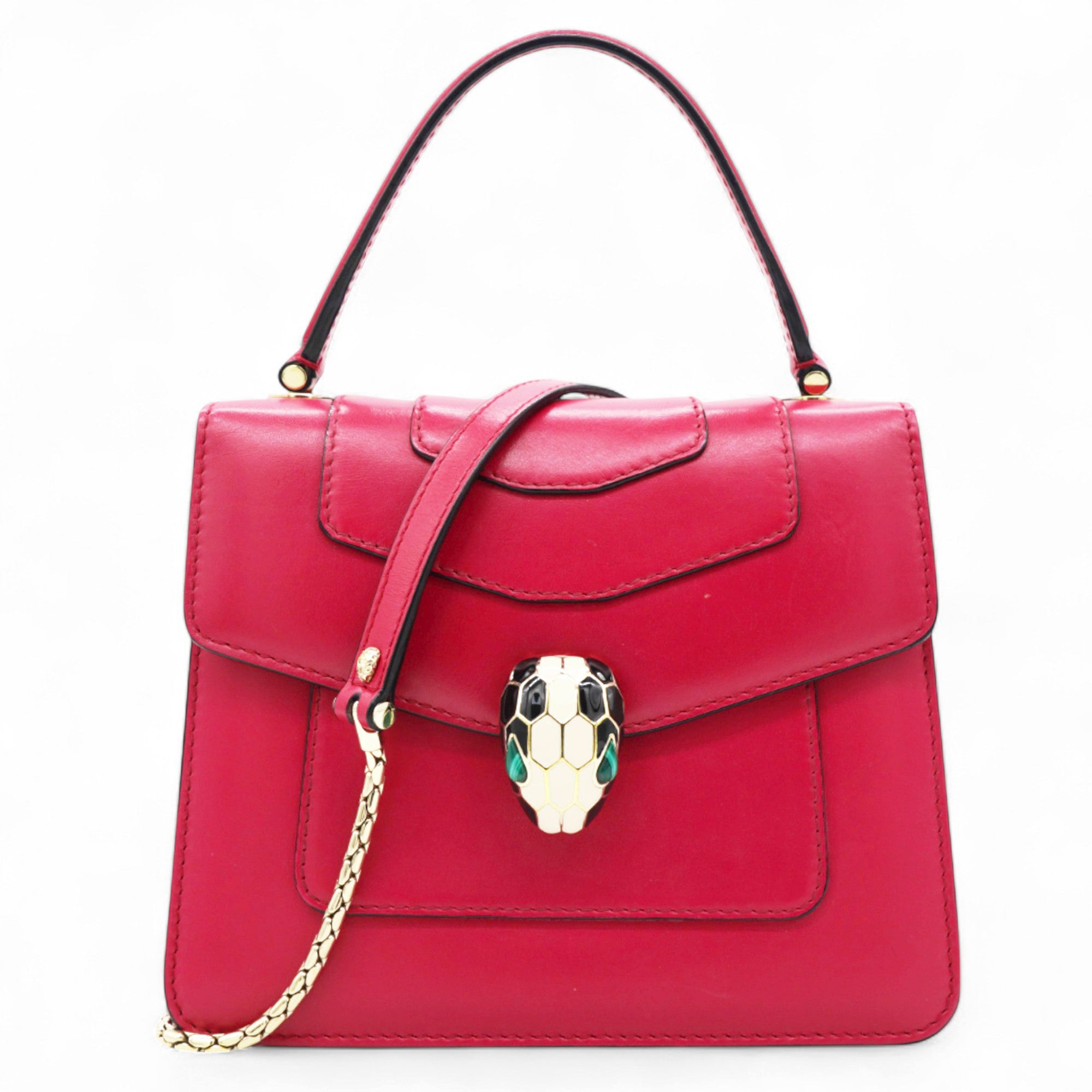 Serpenti Forever Top Handle Red
