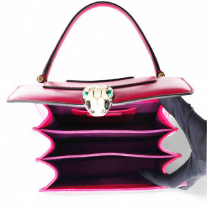 Serpenti Forever Top Handle Red