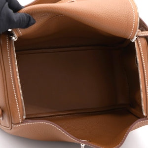 Gold Taurillon Clemence Leather Palladium Hardware Lindy 26 Bag