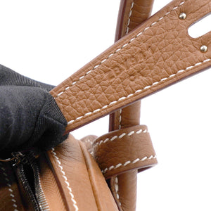 Gold Taurillon Clemence Leather Palladium Hardware Lindy 26 Bag