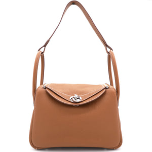 Gold Taurillon Clemence Leather Palladium Hardware Lindy 26 Bag