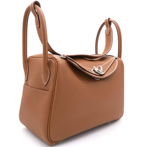 Gold Taurillon Clemence Leather Palladium Hardware Lindy 26 Bag