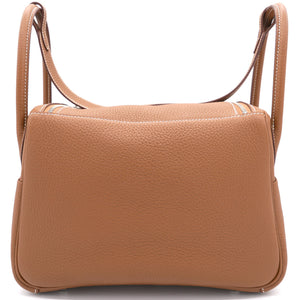 Gold Taurillon Clemence Leather Palladium Hardware Lindy 26 Bag