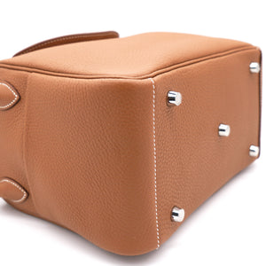 Gold Taurillon Clemence Leather Palladium Hardware Lindy 26 Bag