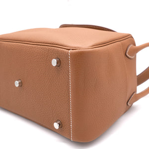 Gold Taurillon Clemence Leather Palladium Hardware Lindy 26 Bag