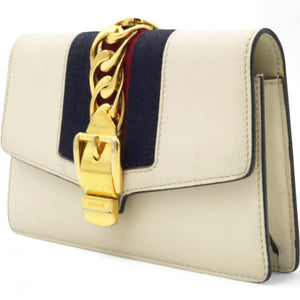 Super Mini Sylvie Chain Shoulder Bag White