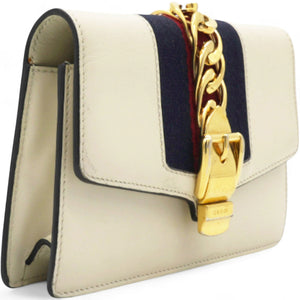 Super Mini Sylvie Chain Shoulder Bag White
