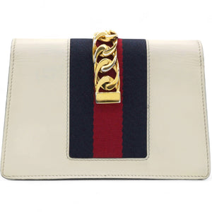 Super Mini Sylvie Chain Shoulder Bag White