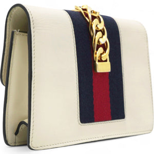 Super Mini Sylvie Chain Shoulder Bag White