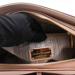 Pink Saffiano Leather Lysa Chain Tote Bag
