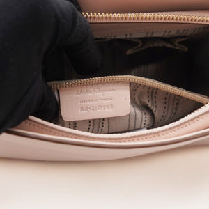 Pink Saffiano Leather Lysa Chain Tote Bag