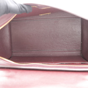 Tri-Color Leather and Suede Small Trapeze Top Handle Bag