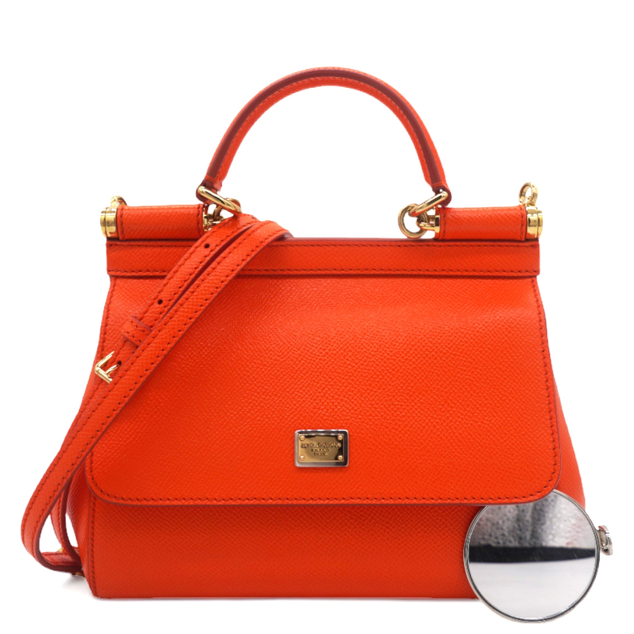Dauphine Small Miss Sicily Satchel Orange