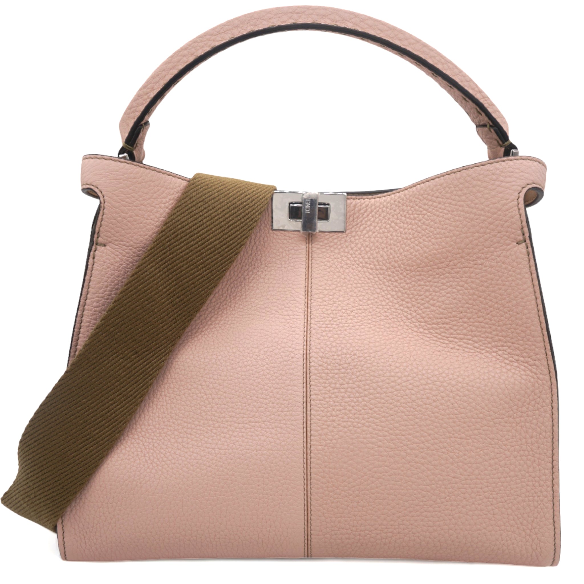 Vitello Seta Shiny Nappa Plexiglass Medium Peekaboo I SEE U Satchel Pink