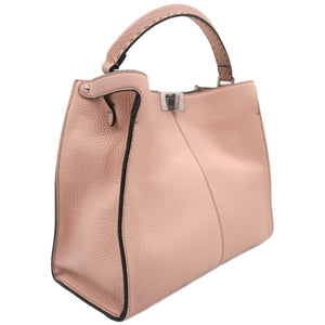Vitello Seta Shiny Nappa Plexiglass Medium Peekaboo I SEE U Satchel Pink