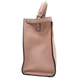 Vitello Seta Shiny Nappa Plexiglass Medium Peekaboo I SEE U Satchel Pink