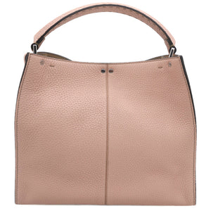 Vitello Seta Shiny Nappa Plexiglass Medium Peekaboo I SEE U Satchel Pink