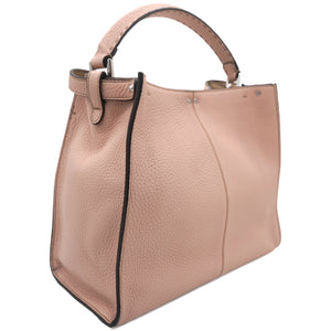 Vitello Seta Shiny Nappa Plexiglass Medium Peekaboo I SEE U Satchel Pink