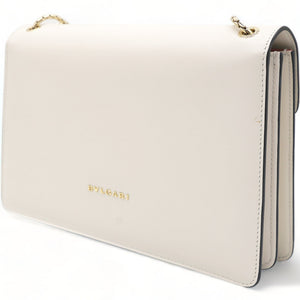 Off White Leather Studded Small Serpenti Forever Shoulder Bag