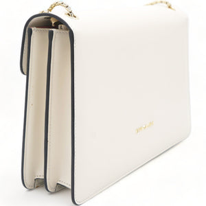 Off White Leather Studded Small Serpenti Forever Shoulder Bag
