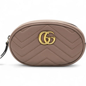 Matelasse GG Marmont Belt Bag Porcelain Rose