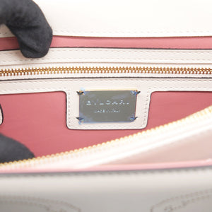 Off White Leather Studded Small Serpenti Forever Shoulder Bag