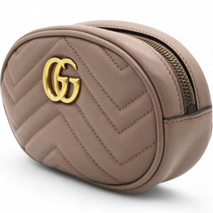 Matelasse GG Marmont Belt Bag Porcelain Rose