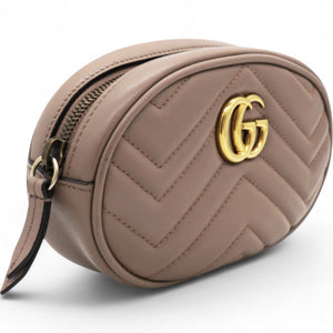 Matelasse GG Marmont Belt Bag Porcelain Rose