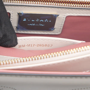 Off White Leather Studded Small Serpenti Forever Shoulder Bag