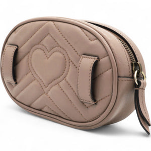 Matelasse GG Marmont Belt Bag Porcelain Rose