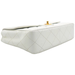 Lambskin Quilted Diana Bag White