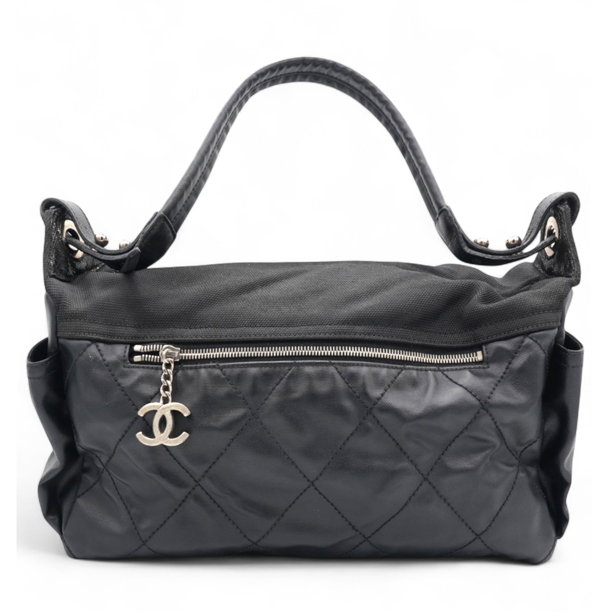 Black Canvas Paris-Biarritz Shoulder Bag