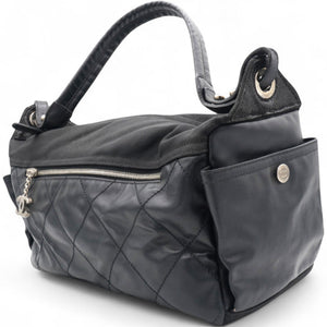 Black Canvas Paris-Biarritz Shoulder Bag