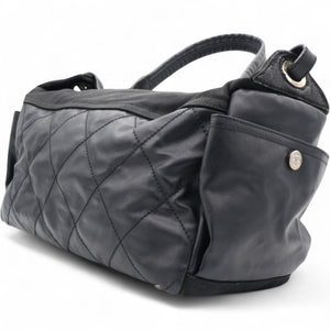 Black Canvas Paris-Biarritz Shoulder Bag