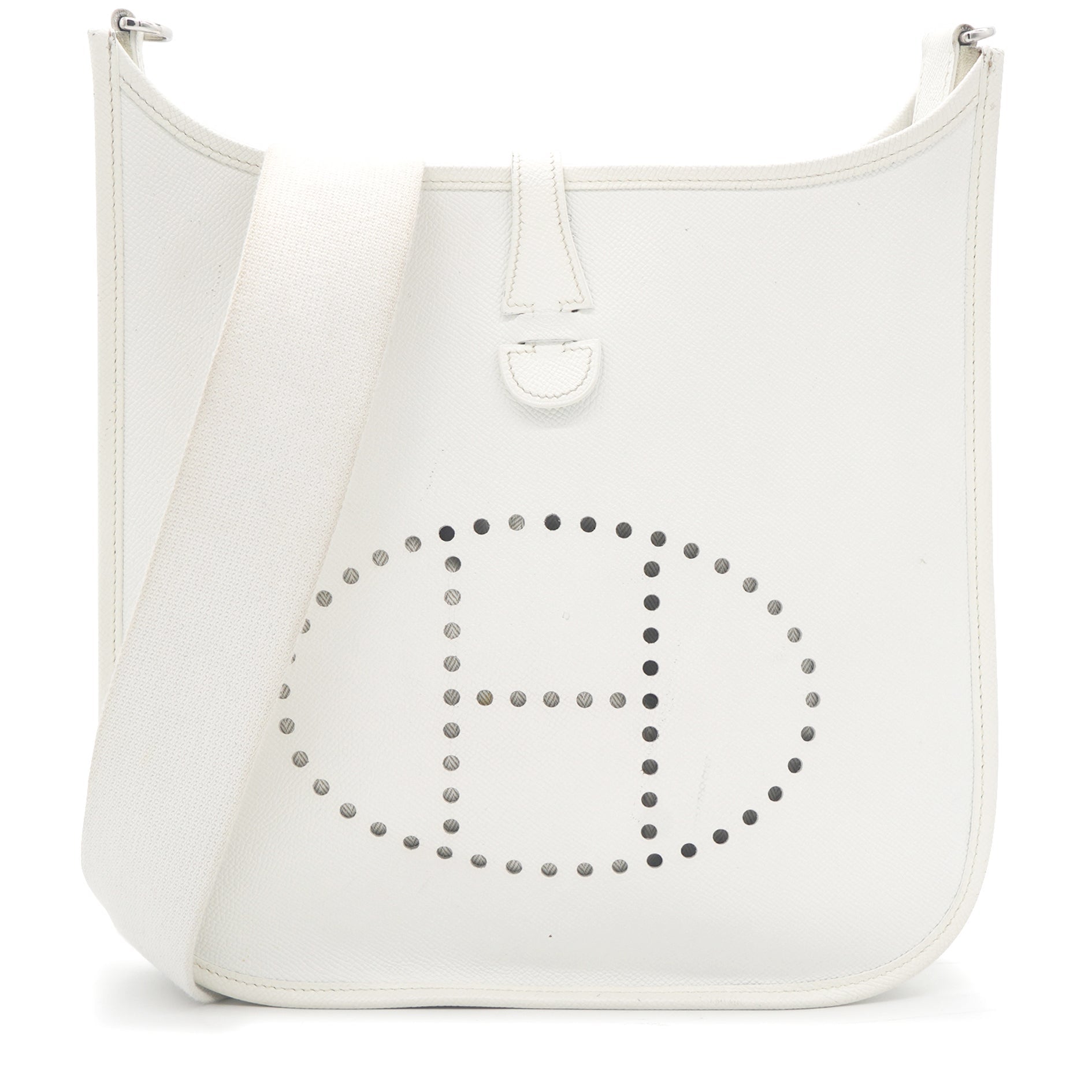 Blanc Epsom Leather Evelyne 29 Bag