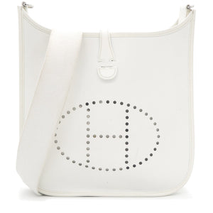 Blanc Epsom Leather Evelyne 29 Bag
