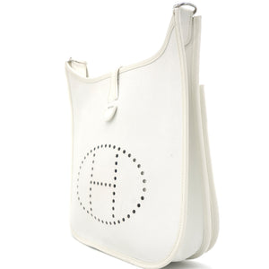Blanc Epsom Leather Evelyne 29 Bag