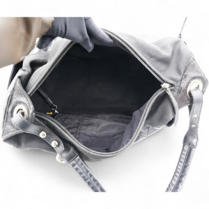 Black Canvas Paris-Biarritz Shoulder Bag