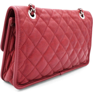 Caviar Quilted French Riviera Flap Red