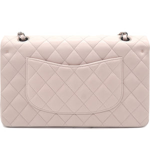 Light Pink Quilted Lambskin Leather Classic Double Flap Bag