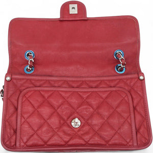 Caviar Quilted French Riviera Flap Red