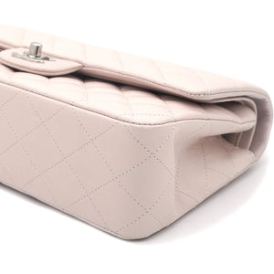 Light Pink Quilted Lambskin Leather Classic Double Flap Bag