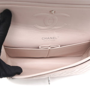 Light Pink Quilted Lambskin Leather Classic Double Flap Bag
