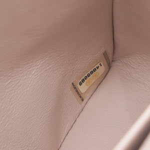 Light Pink Quilted Lambskin Leather Classic Double Flap Bag